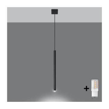 BRILAGI - LED Csillár zsinóron DRIFA 1xG9/4W/230V fekete BR.0469 kép