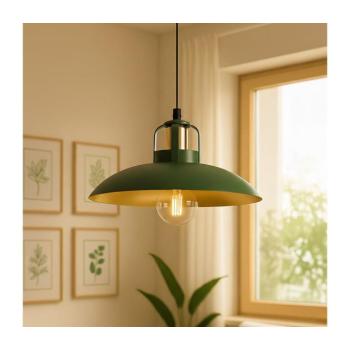 BRILAGI - LED Csillár zsinóron FLAMENGO 1xE27/60W/230V zöld BG72379 kép