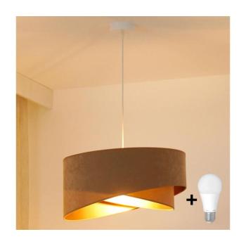 BRILAGI - LED Csillár zsinóron LYRA 1xE27/15W/230V barna/arany 8590828007364 kép