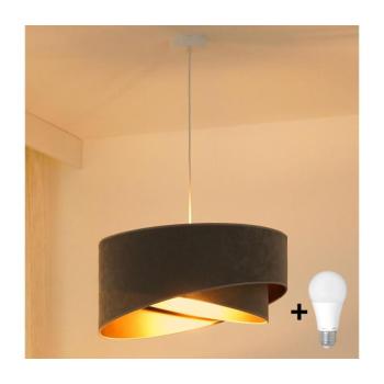 BRILAGI - LED Csillár zsinóron LYRA 1xE27/15W/230V szürke/arany 8590828007357 kép