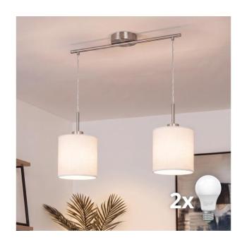 BRILAGI - LED csillár zsinóron NUBILA 2xE27/60W/230V fehér EG32519+2xBG1586 kép