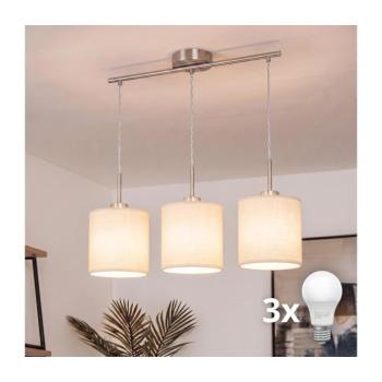 BRILAGI - LED csillár zsinóron NUBILA 3xE27/60W/230V krémszínű EG32521+3xBG1585 kép