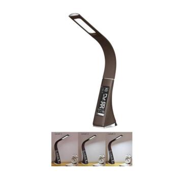 BRILAGI - LED Dimmelhető asztali lámpa kijelzővel PELLE LED/7W/230V barna BRI8948 kép