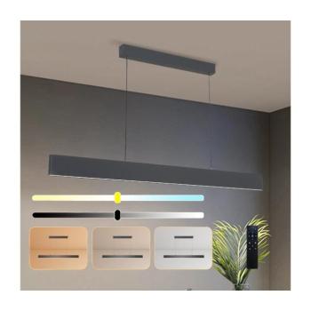 BRILAGI - LED Dimmelhető csillár zsinóron SLIMLINE LED/40W/230V 3000-6000K antracit + távirányító BRI156 kép