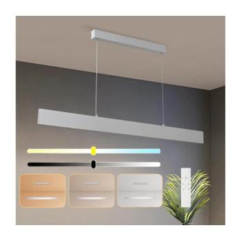 BRILAGI - LED Dimmelhető csillár zsinóron SLIMLINE LED/40W/230V 3000-6000K ezüst + távirányító BRI158 kép