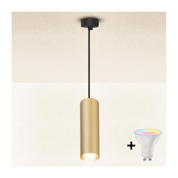 BRILAGI - LED dimmelhető függeszték kábelen SELE 1xGU10/4,8W/230V fekete/arany BG1385+AI2382 kép