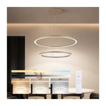 BRILAGI - LED dimmelhető függeszték PORTOFINO LED/98W/230V átm. 80 cm bézs + távirányító BRI917 kép