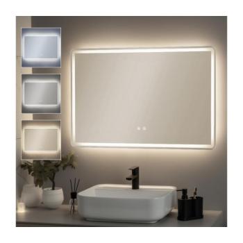 BRILAGI - LED dimmelhető fürdőszobai fűtött tükör világítással BELLA LED/19W/230V 60x90 cm IP44 FG-GM1106-B-19W kép
