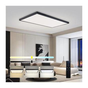 BRILAGI-LED Dimmelhető fürdőszobai lámpatest FRAME SMART LED/96W/230V IP44 fekete + távirányító BRI644 kép