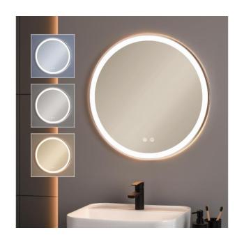 BRILAGI-LED dimmelhető, fűthető tükör háttérvilágítással ALU PRO LED/18W/230V Ø60 cm IP44 matt króm FG-GM1110-18W-SIL kép