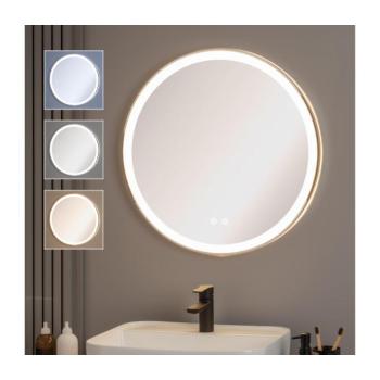BRILAGI-LED dimmelhető, fűthető tükör LED háttérvilágítással ALU PRO LED/18W/230V átmérő 60 cm IP44 fényes króm FG-GM1110-18W-CHR kép