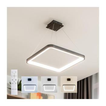BRILAGI - LED dimmelhető kábeles csillár FALCON SLIM LED/50W/230V 50x50 cm fekete + távirányító BRDX1331-500/CR kép