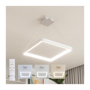 BRILAGI - LED dimmelhető kábelre függeszthető csillár FALCON SLIM LED/50W/230V 50x50 cm fehér + távirányító BRDX1331-500/BI kép