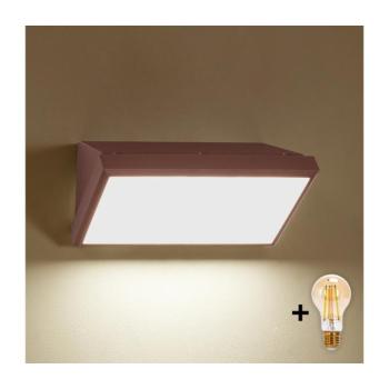 BRILAGI-LED dimmelhető kültéri fali lámpa TRIANGLE 1xE27/6W/230V 2700-6500K IP65 barna BG3094+AI0599 kép