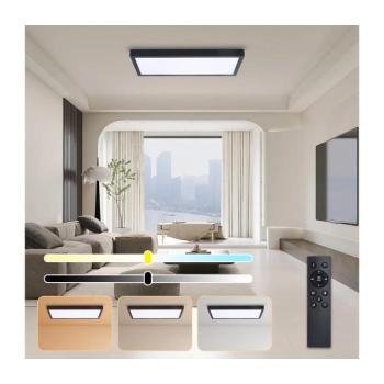 BRILAGI - LED Dimmelhető lámpatest FRAME SMART LED/30W/230V fekete IP44 + távirányító BRI096 kép