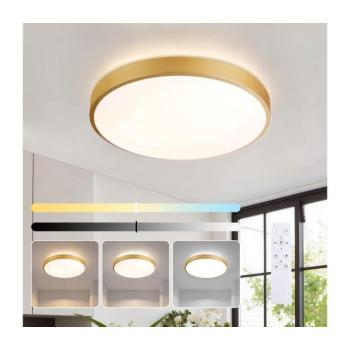 BRILAGI - LED dimmelhető lámpatest GLASS POOL DOUBLE LED/48W/230V 40 cm aranyszínű + távirányító BRI742 kép