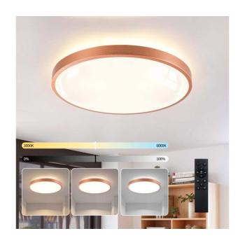 BRILAGI - LED dimmelhető lámpatest GLASS POOL DOUBLE LED/60W/230V 50 cm rézszínű + távirányító BRI1061 kép