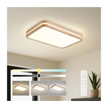 BRILAGI - LED dimmelhető lámpatest MOLINA SQUARE LED/54W/230V tölgy 60x40 cm + távirányító BRI891 kép