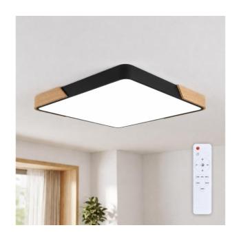 BRILAGI - LED dimmelhető lámpatest PILANA LED/48W/230V tölgy/fekete 56x56 cm + távirányító WO800-OEM26-60 kép