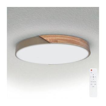BRILAGI - LED Dimmelhető lámpatest PILANA LED/60W/230V tölgy/bézs átm. 60 cm + távirányító WO800-OEM53-60 kép