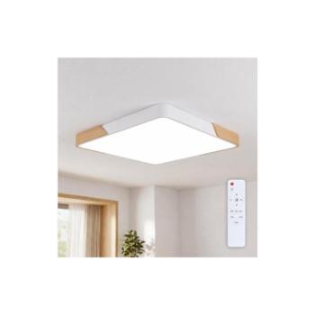 BRILAGI - LED dimmelhető lámpatest PILANA LED/60W/230V tölgy/fehér 56x56 cm + távirányító WO800-OEM27-60 kép