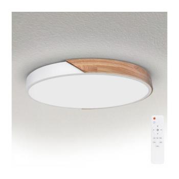 BRILAGI - LED dimmelhető lámpatest PILANA LED/60W/230V tölgy/fehér átm. 60 cm + távirányító WO800-OEM25-60 kép