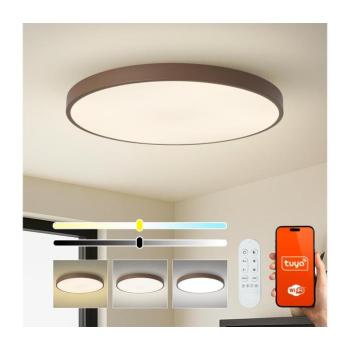 BRILAGI-LED Dimmelhető lámpatest POOL SMART LED/128W/230V 100 cm Wi-Fi Tuya+távirányító barna BRI720 kép