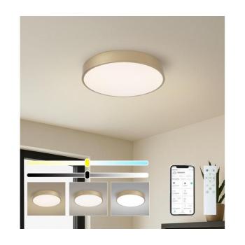 BRILAGI-LED Dimmelhető lámpatest POOL SMART LED/48W/230V 40 cm Wi-Fi Tuya arany + távirányító BRI1019 kép
