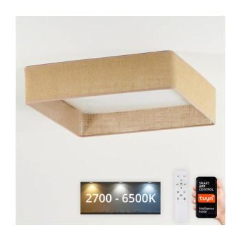 BRILAGI-LED Dimmelhető lámpatest VELVET SQUARE LED/36W/230V Wi‑Fi Tuya + távirányító barna kép