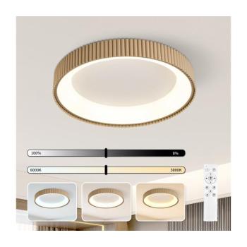 BRILAGI - LED dimmelhető mennyezeti lámpa FALCON MODERN LED/54W/230V 60 cm bézs+távirányítóval BRI502 kép
