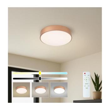 BRILAGI - LED dimmelhető mennyezeti lámpa POOL LED/36W/230V Ø 30 cm rézszínű + távirányítóval BRI1016