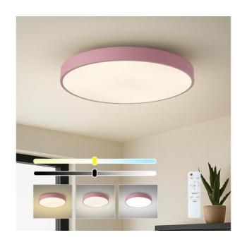 BRILAGI - LED dimmelhető mennyezeti lámpa POOL LED/60W/230V 3000-6000K 60 cm rózsaszín+távirányító BRI703 kép