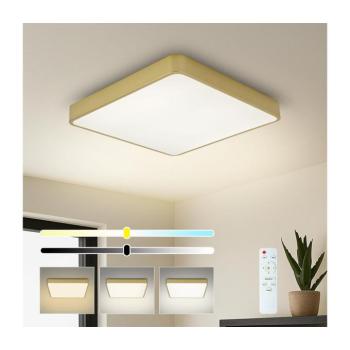 BRILAGI-LED dimmelhető mennyezeti lámpa POOL SQUARE LED/36W/230V 3000-6000K 40x40 cm arany+távirányító BRI661 kép