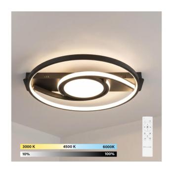 BRILAGI - LED Dimmelhető mennyezeti lámpa TWIRL LED/38W/230V fekete + távirányító BR25067 kép
