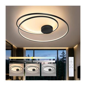 BRILAGI - LED dimmelhető mennyezeti lámpa TWISTER LED/105W/230V átm. 100 cm fekete + távirányító BRI492 kép