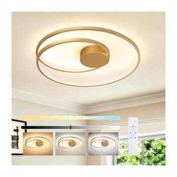 BRILAGI - LED dimmelhető mennyezeti lámpa TWISTER LED/75W/230V, átm. 70 cm, arany, távirányítóval BRI495 kép