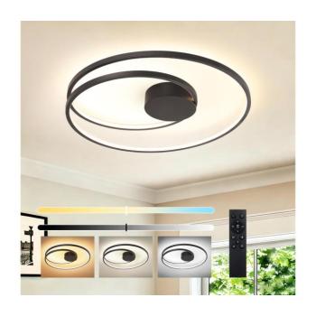 BRILAGI - LED dimmelhető mennyezeti lámpa TWISTER LED/75W/230V Ø 70 cm fekete + távirányító BRI490 kép