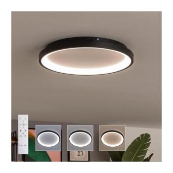 BRILAGI - LED dimmelhető mennyezeti lámpatest FALCON SLIM LED/42W/230V átm. 50 cm fekete + távirányító BRX1330-500/CR kép