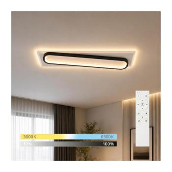 BRILAGI - LED dimmelhető mennyezeti lámpatest OUTLINE LED/52W/230V 15x60 cm fehér/fekete + távirányító BRMXC2755-600 kép