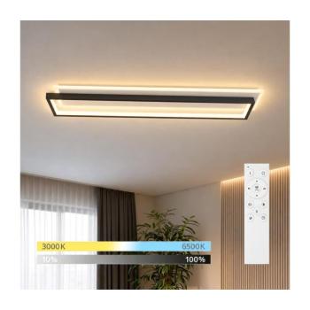 BRILAGI - LED dimmelhető mennyezeti lámpatest OUTLINE LED/66W/230V 15x60 cm fehér/fekete + távirányító BRGJ8321-600 kép