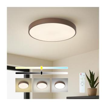 BRILAGI - LED dimmelhető mennyezeti lámpatest POOL LED/48W/230V 3000-6000K 40 cm barna+távirányító BRI692 kép
