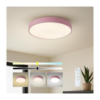 BRILAGI - LED dimmelhető mennyezeti lámpatest POOL LED/48W/230V 3000-6000K 40 cm rózsaszín + távirányító BRI691 kép