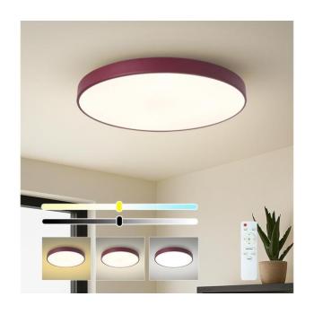 BRILAGI-LED Dimmelhető mennyezeti lámpatest POOL LED/60W/230V 3000-6000K 60 cm bordó+távirányító BRI705 kép
