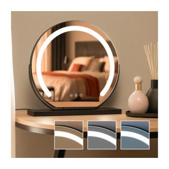 BRILAGI - LED Dimmelhető sminktükör CALIFORNIA LED/14W/230V 41x40 cm fekete FG-M6-WD19-BLK kép