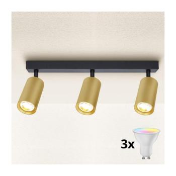 BRILAGI - LED dimmelhető spotlámpa SELE GOLDEN 3xGU10/4,8W/230V fekete/arany BG1007+3xAI2382 kép