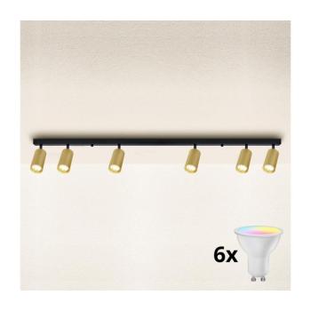 BRILAGI - LED dimmelhető spotlámpa SELE GOLDEN 6xGU10/6,5W/230V fekete/arany BG1009+AI2320 kép