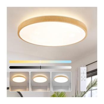 BRILAGI-LED Dimmelhető világítótest GLASS POOL DOUBLE LED/80W/230V 60 cm fahatású dekor + távirányító BRI753 kép