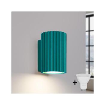 BRILAGI - LED fali lámpa CRESTO 1xGU10/10W/230V 10 cm türkiz BR.1955 kép
