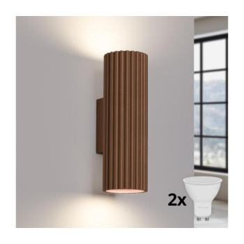 BRILAGI - LED fali lámpa CRESTO 2xGU10/10W/230V 20 cm barna BR.1965 kép