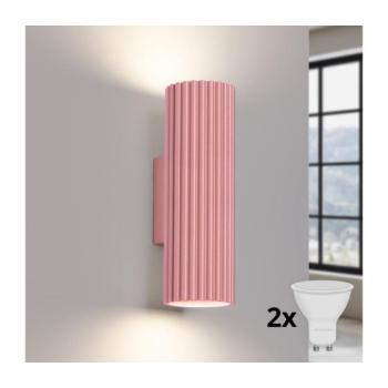 BRILAGI - LED fali lámpa CRESTO 2xGU10/10W/230V 20 cm rózsaszín BR.1939 kép